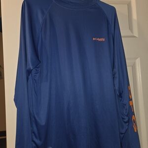 Mens Medium Columbia Royal Blue Sportswear Top